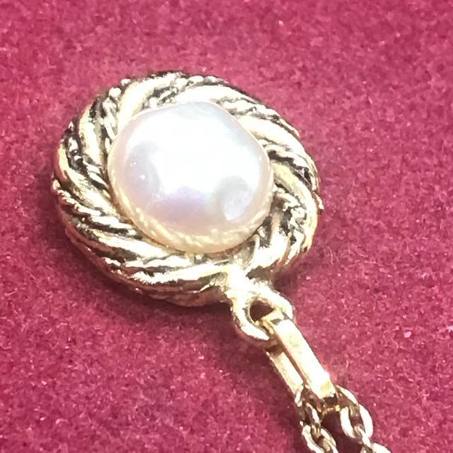 ヴィンテージ 正規品 シャネル フェイクパール ネックレス ゴールド < ブランド  ヴィンテージ 正規品 シャネル フェイクパール ネックレス ゴールド < ブランドの