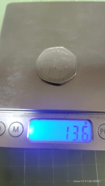 イギリス50ペンス硬貨(1969)♪ < ホビー イギリス50ペンス硬貨(1969)♪ < ホビーの