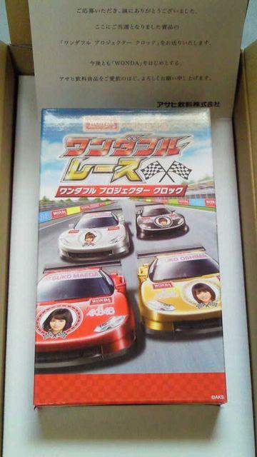 WONDA×AKB48 ワンダフルレース 第22回当選プロジェクタークロック/篠田麻里子 峯岸みなみ < タレントグッズ WONDA×AKB48 ワンダフルレース 第22回当選プロジェクタークロック/篠田麻里子 峯岸みなみ < タレントグッズの