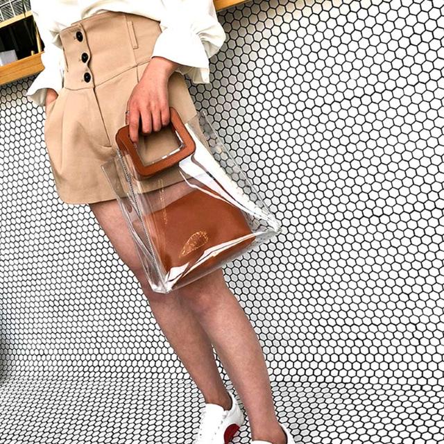 新作★クリアトートBAG★ポーチ付きBR < 女性ファッション  新作★クリアトートBAG★ポーチ付きBR < 女性ファッションの