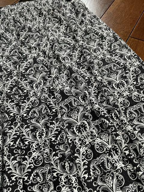 【春夏秋】RELACHE◆モノトーン◆ペイズリー◆洗練ワイドパンツ◆ガウチョ < 女性ファッション  【春夏秋】RELACHE◆モノトーン◆ペイズリー◆洗練ワイドパンツ◆ガウチョ < 女性ファッションの