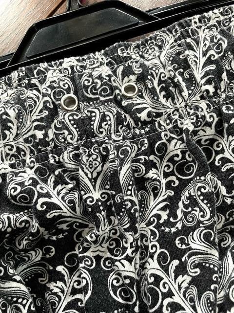 【春夏秋】RELACHE◆モノトーン◆ペイズリー◆洗練ワイドパンツ◆ガウチョ < 女性ファッション  【春夏秋】RELACHE◆モノトーン◆ペイズリー◆洗練ワイドパンツ◆ガウチョ < 女性ファッションの