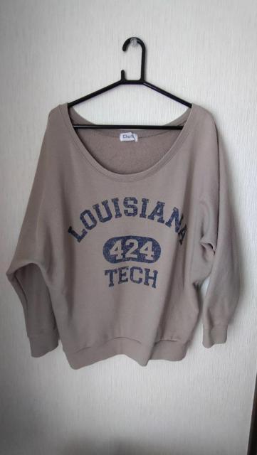 ドルマンロゴトレーナー M カーキ < 女性ファッション ドルマンロゴトレーナー M カーキ < 女性ファッションの