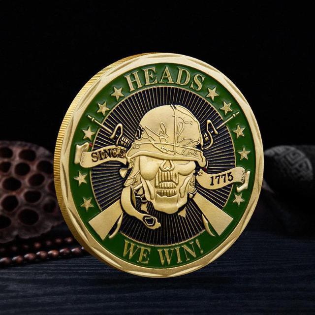 ~^[R`WRC HEADS I WIN TAILS YOU LOOSE USARMY ČR  USN USMC   zr[ 