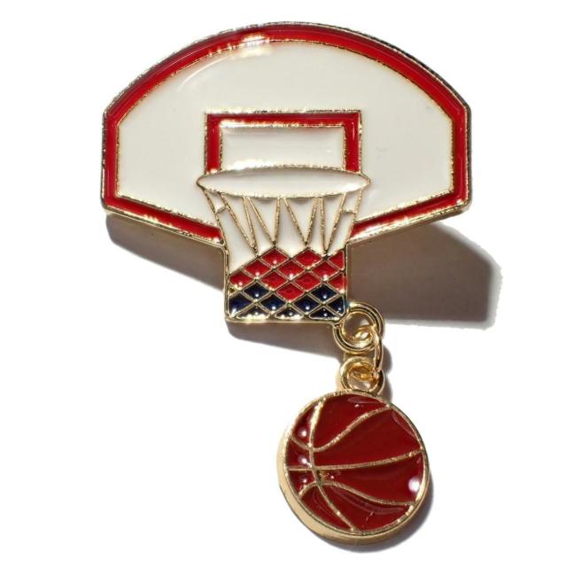 バスケットボール バスケット バスケ ピンバッジ バッジ ピンズ ピンブローチ ブローチ ラペルピン < 男性アクセサリー/時計 バスケットボール バスケット バスケ ピンバッジ バッジ ピンズ ピンブローチ ブローチ ラペルピン < 男性アクセサリー/時計の