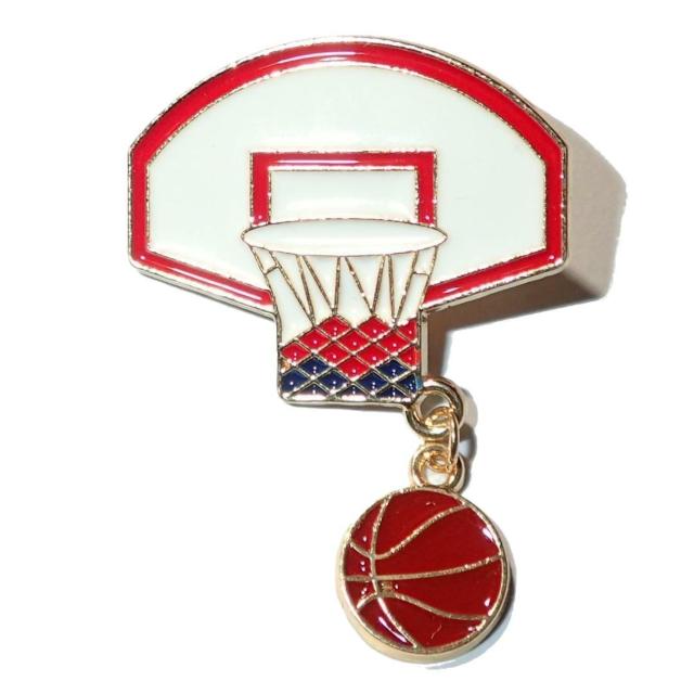 バスケットボール バスケット バスケ ピンバッジ バッジ ピンズ ピンブローチ ブローチ ラペルピン < 男性アクセサリー/時計 バスケットボール バスケット バスケ ピンバッジ バッジ ピンズ ピンブローチ ブローチ ラペルピン < 男性アクセサリー/時計の