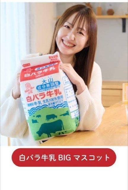 白バラ牛乳BIGマスコット【数量限定】 ぬいぐるみ 大山乳業 鳥取県 < おもちゃ  白バラ牛乳BIGマスコット【数量限定】 ぬいぐるみ 大山乳業 鳥取県 < おもちゃの