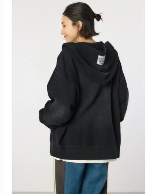 ロデオクラウンズ★ 【UNISEX】加工ジップパーカー(ブラック) < ブランド ロデオクラウンズ★ 【UNISEX】加工ジップパーカー(ブラック) < ブランドの