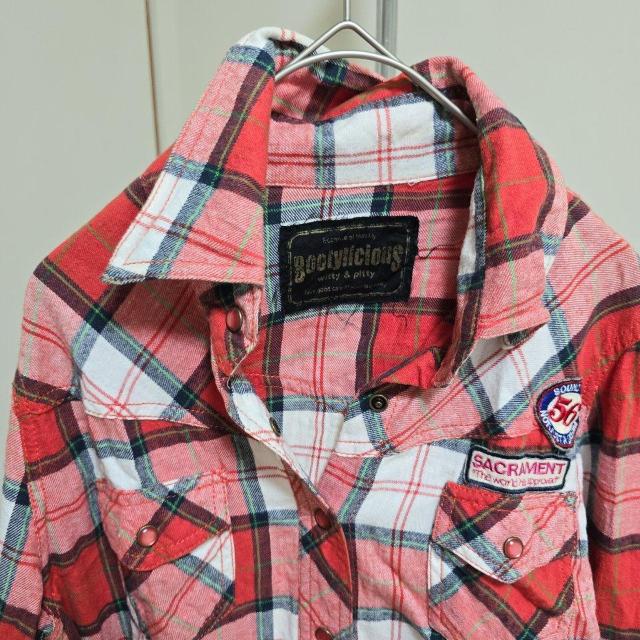 witty & pitty チェック柄 長袖シャツ < 女性ファッション witty & pitty チェック柄 長袖シャツ < 女性ファッションの