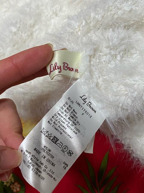 新品未使用☆Lilly brown☆ホワイト☆ふわふわセーター☆袖リボン < ブランド  新品未使用☆Lilly brown☆ホワイト☆ふわふわセーター☆袖リボン < ブランドの