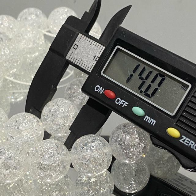 《連材》キラキラ クラック水晶 14mm珠 < ペット/手芸/園芸  《連材》キラキラ クラック水晶 14mm珠 < ペット/手芸/園芸の