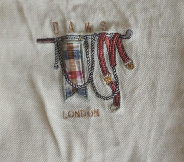 DAKS LONDON クリームイエローポロシャツ M < 男性ファッション  DAKS LONDON クリームイエローポロシャツ M < 男性ファッションの