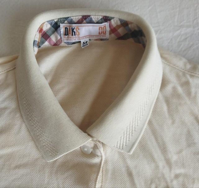 DAKS LONDON クリームイエローポロシャツ M < 男性ファッション  DAKS LONDON クリームイエローポロシャツ M < 男性ファッションの