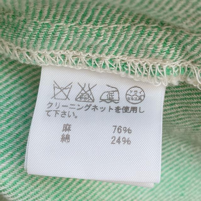 日本製 麻綿 メルシーボーク ライトグリーン サルエルパンツ バウンドコーデ 0サイズ N2m < ブランド 日本製 麻綿 メルシーボーク ライトグリーン サルエルパンツ バウンドコーデ 0サイズ N2m < ブランドの