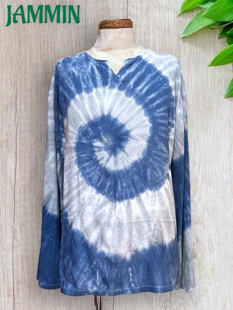 ぐるぐるタイダイクルタ ヒッピー エスニック アジアン 長袖 個性派 アフリカン < 男性ファッション ぐるぐるタイダイクルタ ヒッピー エスニック アジアン 長袖 個性派 アフリカン < 男性ファッションの