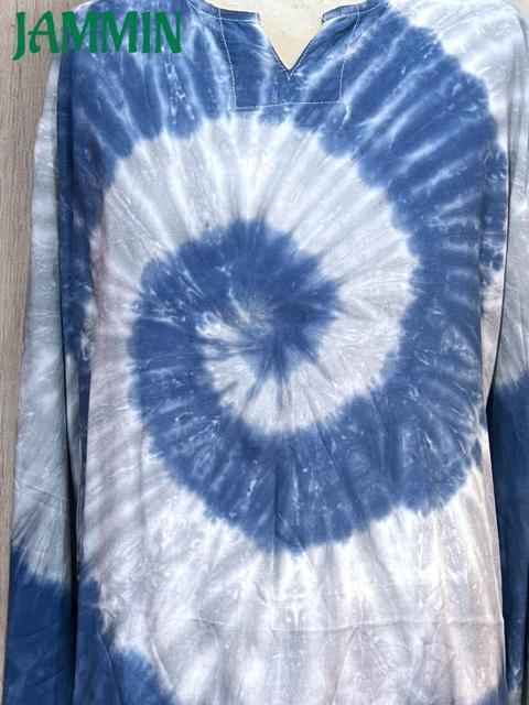 ぐるぐるタイダイクルタ ヒッピー エスニック アジアン 長袖 個性派 アフリカン < 男性ファッション ぐるぐるタイダイクルタ ヒッピー エスニック アジアン 長袖 個性派 アフリカン < 男性ファッションの