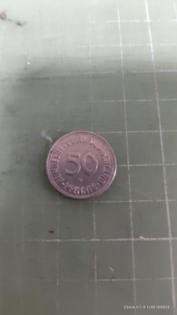 西ドイツ50ペニヒ硬貨(1950F)♪ < ホビー 西ドイツ50ペニヒ硬貨(1950F)♪ < ホビーの