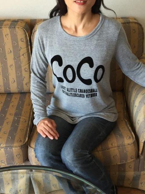 ���������@���f�B�[�X COCO ���S ����T�V���c�@�O���[ �� �����t�@�b�V������ 