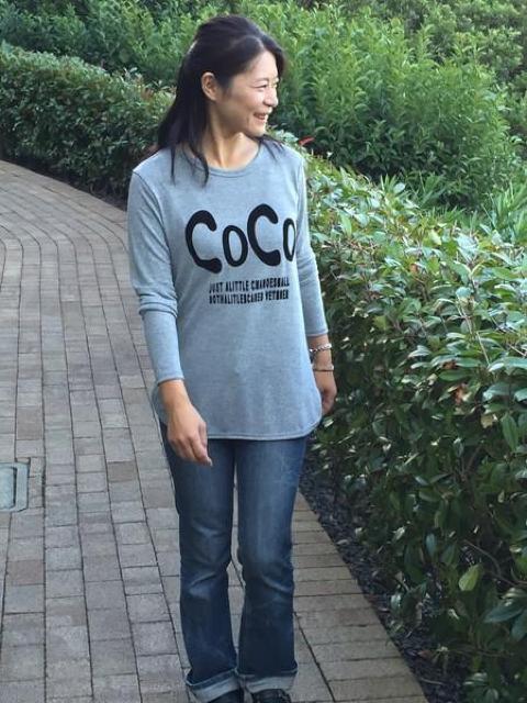 ���������@���f�B�[�X COCO ���S ����T�V���c�@�O���[ �� �����t�@�b�V������ 