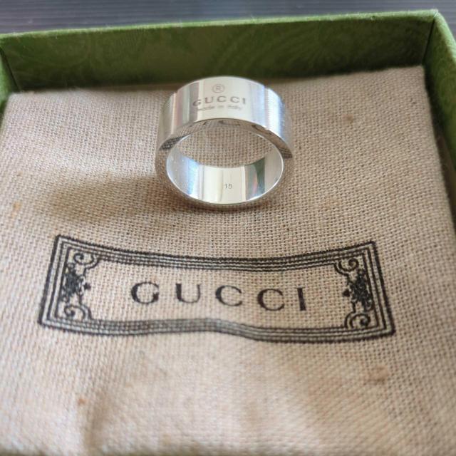 GUCCI �O�b�` G�����O �w�� �V���o�[ �T�C�Y15  �� �u�����h�� 
