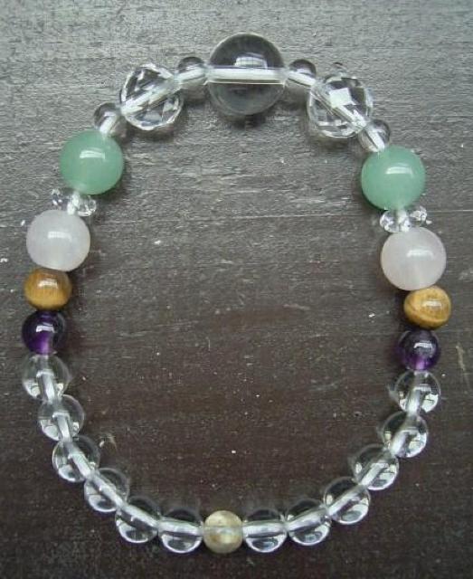 カット水晶xアベンチュリンxローズクォーツxタイガーアイ < 男性アクセサリー/時計  カット水晶xアベンチュリンxローズクォーツxタイガーアイ  < 男性アクセサリー/時計の