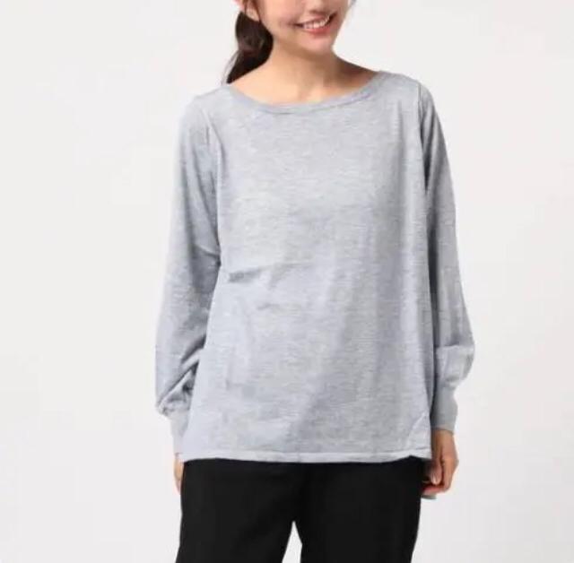 定価9,612円【新品未使用】ボートネックニットプルオーバー●グレー < 女性ファッション  定価9,612円【新品未使用】ボートネックニットプルオーバー●グレー < 女性ファッションの