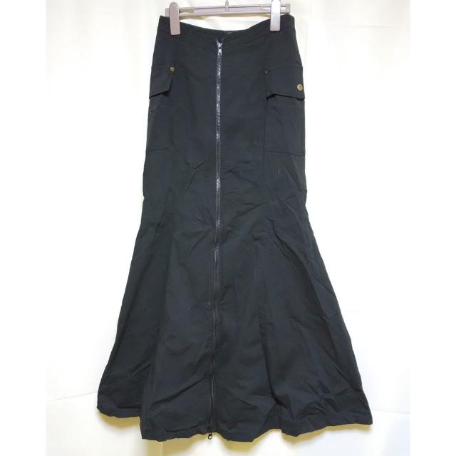 マーメイド前ZIPロングスカート★中古品 黒 < 女性ファッション  マーメイド前ZIPロングスカート★中古品 黒  < 女性ファッションの