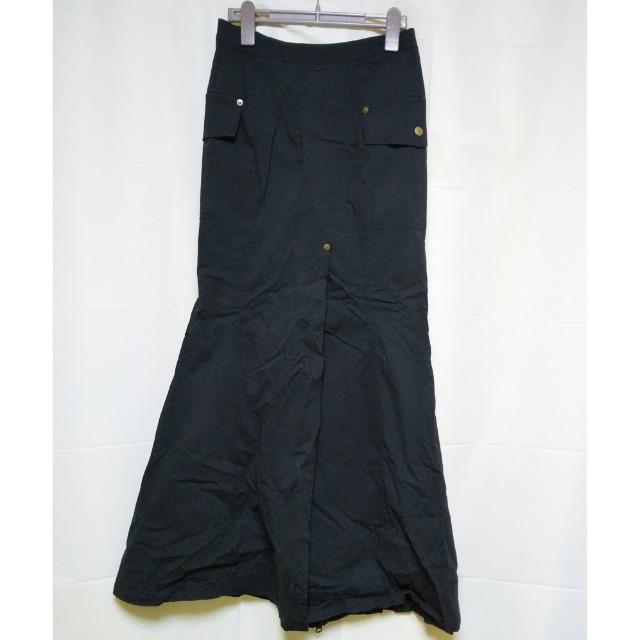 マーメイド前ZIPロングスカート★中古品 黒 < 女性ファッション  マーメイド前ZIPロングスカート★中古品 黒 < 女性ファッションの