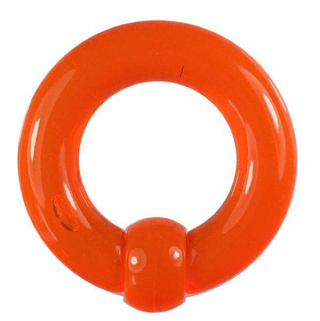 アクリルボディピアス キャプティブビーズリング オレンジ 0G シンプル 透明 耳 口 眉 軟骨 ヘリックス トラガス POP < 男性アクセサリー/時計  アクリルボディピアス キャプティブビーズリング オレンジ 0G シンプル 透明 耳 口 眉 軟骨 ヘリックス トラガス POP  < 男性アクセサリー/時計の