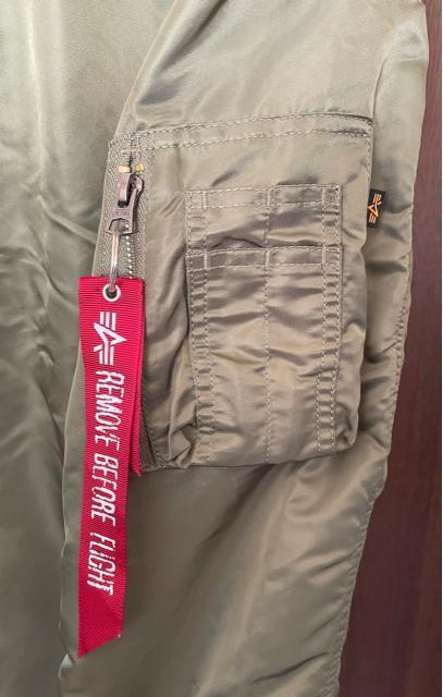 美品 ALPHA INDUSTRIES INC アルファ ロング MA-1 ミリタリーカーキ Sサイズ ダウン ロングジャケット < ブランド  美品 ALPHA INDUSTRIES INC アルファ ロング MA-1 ミリタリーカーキ Sサイズ ダウン ロングジャケット < ブランドの