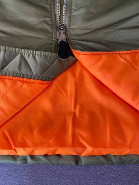 美品 ALPHA INDUSTRIES INC アルファ ロング MA-1 ミリタリーカーキ Sサイズ ダウン ロングジャケット < ブランド  美品 ALPHA INDUSTRIES INC アルファ ロング MA-1 ミリタリーカーキ Sサイズ ダウン ロングジャケット < ブランドの