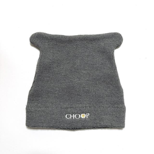 【美品】猫耳ニット帽/CHOOP/グレー < 女性ファッション  【美品】猫耳ニット帽/CHOOP/グレー < 女性ファッションの