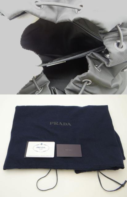 PRADA プラダ 2VZ135 TESSUTO CHARACT ロゴワッペン リュック  バックパック ブラック<美品> < ブランド  PRADA プラダ 2VZ135 TESSUTO CHARACT ロゴワッペン リュック  バックパック ブラック<美品> < ブランドの