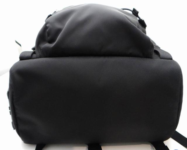 PRADA プラダ 2VZ135 TESSUTO CHARACT ロゴワッペン リュック  バックパック ブラック<美品> < ブランド  PRADA プラダ 2VZ135 TESSUTO CHARACT ロゴワッペン リュック  バックパック ブラック<美品> < ブランドの