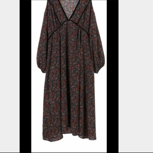 新品 novem 9 ペイズリーワンピース ブラック < 女性ファッション  新品 novem 9 ペイズリーワンピース ブラック < 女性ファッションの