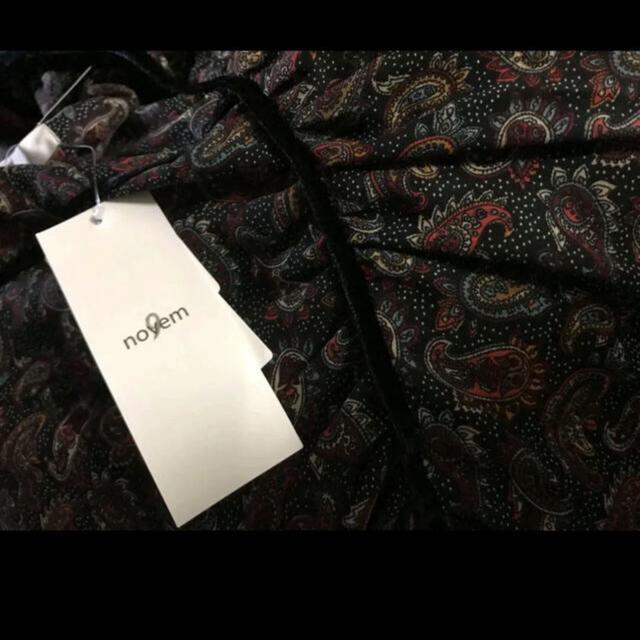 新品 novem 9 ペイズリーワンピース ブラック < 女性ファッション  新品 novem 9 ペイズリーワンピース ブラック < 女性ファッションの