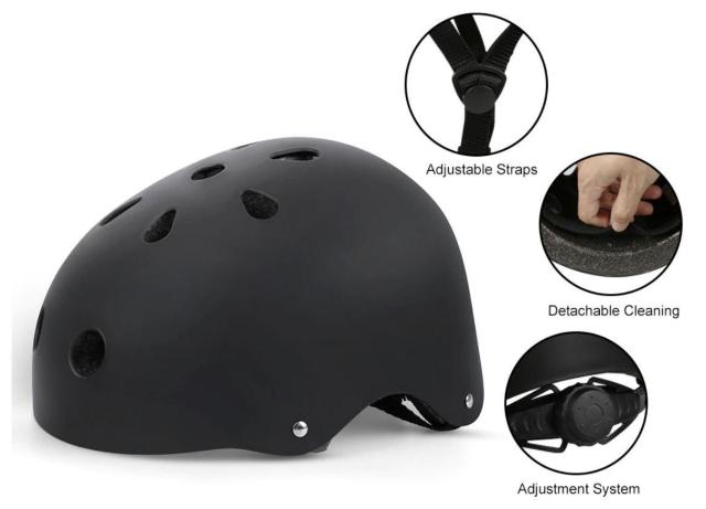ブラック 大人 サイズ L 自転車ヘルメット ローラースケート スケボー キックスケーター クロスバイク マウンテンバイク 200 < レジャー/スポーツ  ブラック 大人 サイズ L 自転車ヘルメット ローラースケート スケボー キックスケーター クロスバイク マウンテンバイク 200 < レジャー/スポーツの