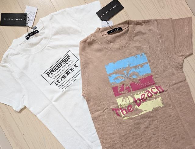 120★SHISKY BY DRIVE★綿100%半袖Tシャツ★2枚セット★新品★送料無料 < キッズ/ベビー  120★SHISKY BY DRIVE★綿100%半袖Tシャツ★2枚セット★新品★送料無料 < キッズ/ベビーの