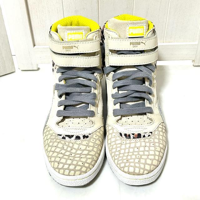 美品 PUMA プーマ スカイ ハイカット アニマル スニーカー 24cm < ブランド 美品 PUMA プーマ スカイ ハイカット アニマル スニーカー 24cm < ブランドの