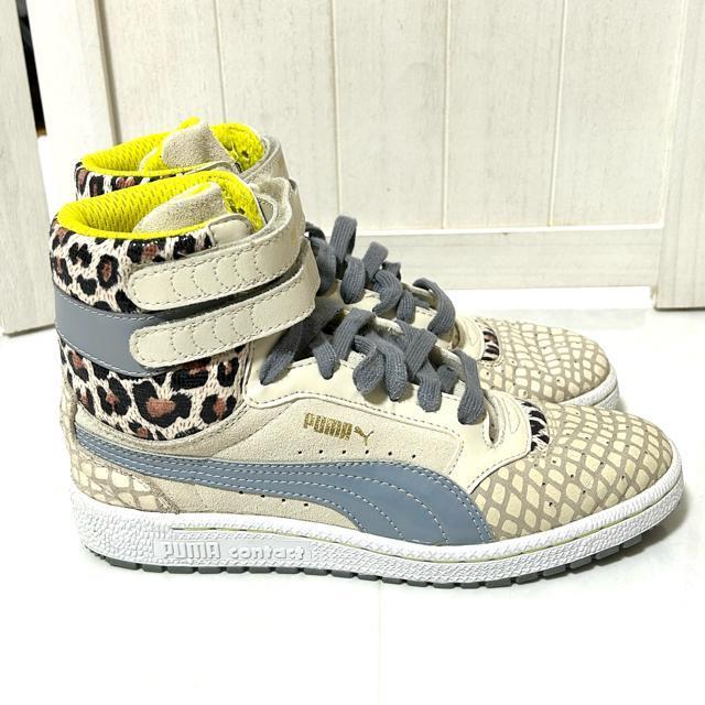 美品 PUMA プーマ スカイ ハイカット アニマル スニーカー 24cm < ブランド 美品 PUMA プーマ スカイ ハイカット アニマル スニーカー 24cm < ブランドの