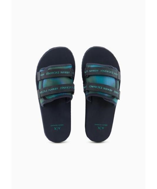 ☆ARMANI EXCHANGE アルマーニ エクスチェンジ ロゴ ストラップ サンダル/メンズ/42/27cm☆新作モデル < ブランド ☆ARMANI EXCHANGE アルマーニ エクスチェンジ ロゴ ストラップ サンダル/メンズ/42/27cm☆新作モデル < ブランドの