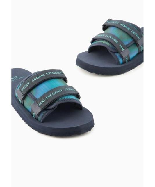 ☆ARMANI EXCHANGE アルマーニ エクスチェンジ ロゴ ストラップ サンダル/メンズ/42/27cm☆新作モデル < ブランド ☆ARMANI EXCHANGE アルマーニ エクスチェンジ ロゴ ストラップ サンダル/メンズ/42/27cm☆新作モデル < ブランドの