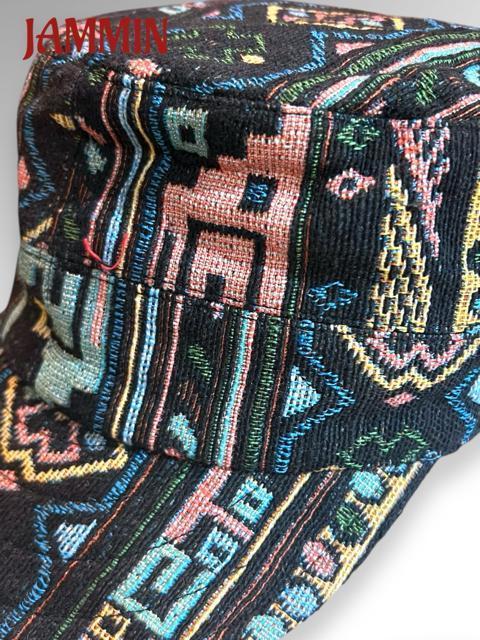 織り柄キャップ アジアン ヒッピー 帽子 キャスケット エスニック < 女性ファッション 織り柄キャップ アジアン ヒッピー 帽子 キャスケット エスニック < 女性ファッションの