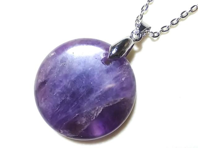 天然石★アメジスト コイン ペンダント < 女性アクセサリー/時計 天然石★アメジスト コイン ペンダント < 女性アクセサリー/時計の