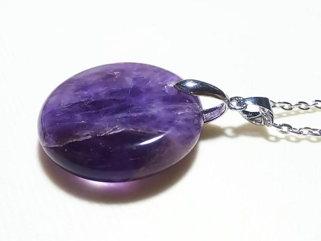 天然石★アメジスト コイン ペンダント < 女性アクセサリー/時計 天然石★アメジスト コイン ペンダント < 女性アクセサリー/時計の