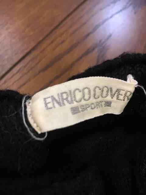 【即決】エンリココベリ◆ロゴ入◆上質Blackニット◆40 < 女性ファッション  【即決】エンリココベリ◆ロゴ入◆上質Blackニット◆40 < 女性ファッションの