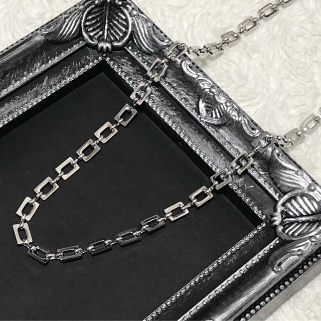 【新品】シンプル☆シルバースクエアチェーンネックレス < 女性アクセサリー/時計  【新品】シンプル☆シルバースクエアチェーンネックレス < 女性アクセサリー/時計の
