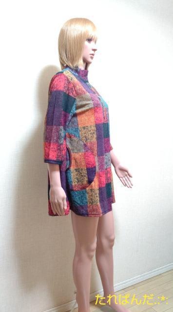 新品タグ付☆大きい☆CARINA☆ゆったり綺麗なグラデCK柄のチュニT248☆3点で即落 < 女性ファッション  新品タグ付☆大きい☆CARINA☆ゆったり綺麗なグラデCK柄のチュニT248☆3点で即落 < 女性ファッションの