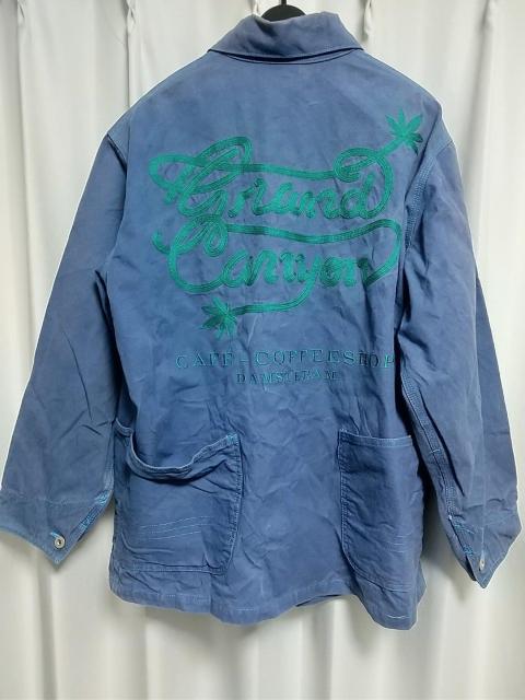 GRAND CANYON ステッチ 刺繍 カバーオール Mサイズ グランドキャニオン GDC ジーディーシー ワークジャケット < ブランド  GRAND CANYON ステッチ 刺繍 カバーオール Mサイズ グランドキャニオン GDC ジーディーシー ワークジャケット < ブランドの