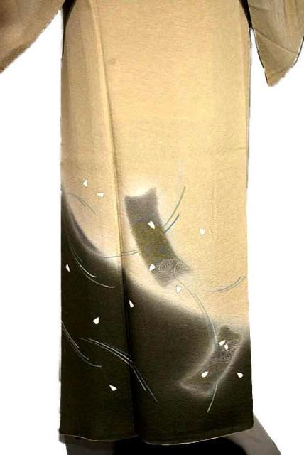 【最高級】新品同様 手描き友禅作家【中村穂湖】金彩 短冊舞花文 1つ紋 健勝苑扱い 色留袖 身丈159cm 裄66cmT3470 < 女性ファッション  【最高級】新品同様 手描き友禅作家【中村穂湖】金彩 短冊舞花文 1つ紋 健勝苑扱い 色留袖 身丈159cm 裄66cmT3470 < 女性ファッションの